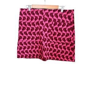 Anthropologie Maeve Pink and Purple Duck Miniskirt